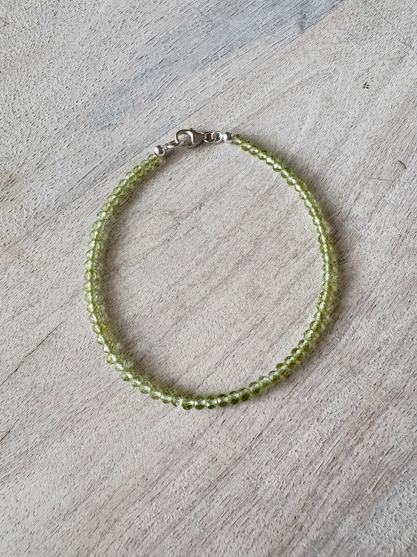 Delicate Peridot Bracelet
