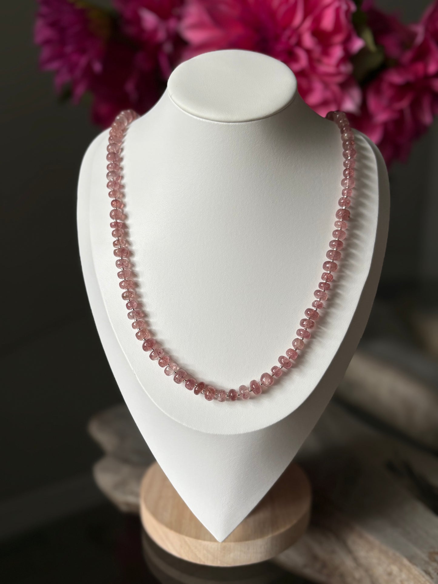Strawberry Quartz Necklace