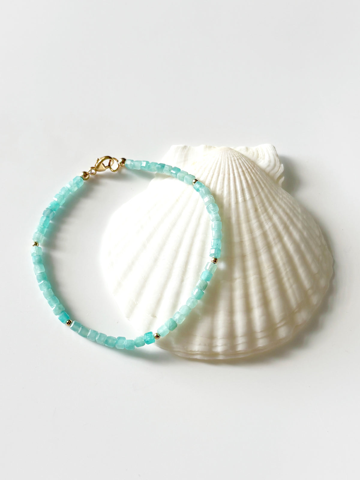 Amazonite Gold Bracelet