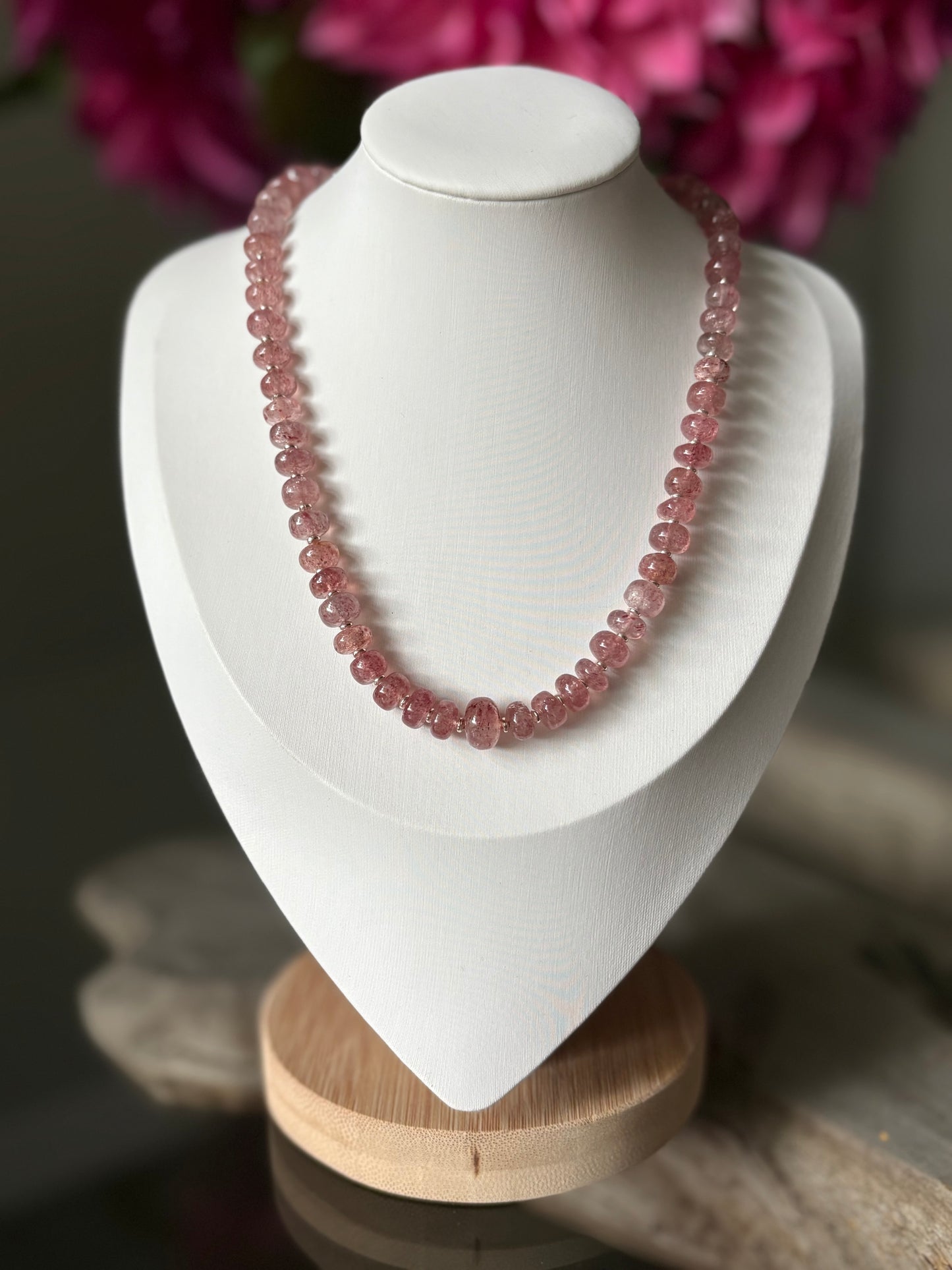 Strawberry Quartz Necklace