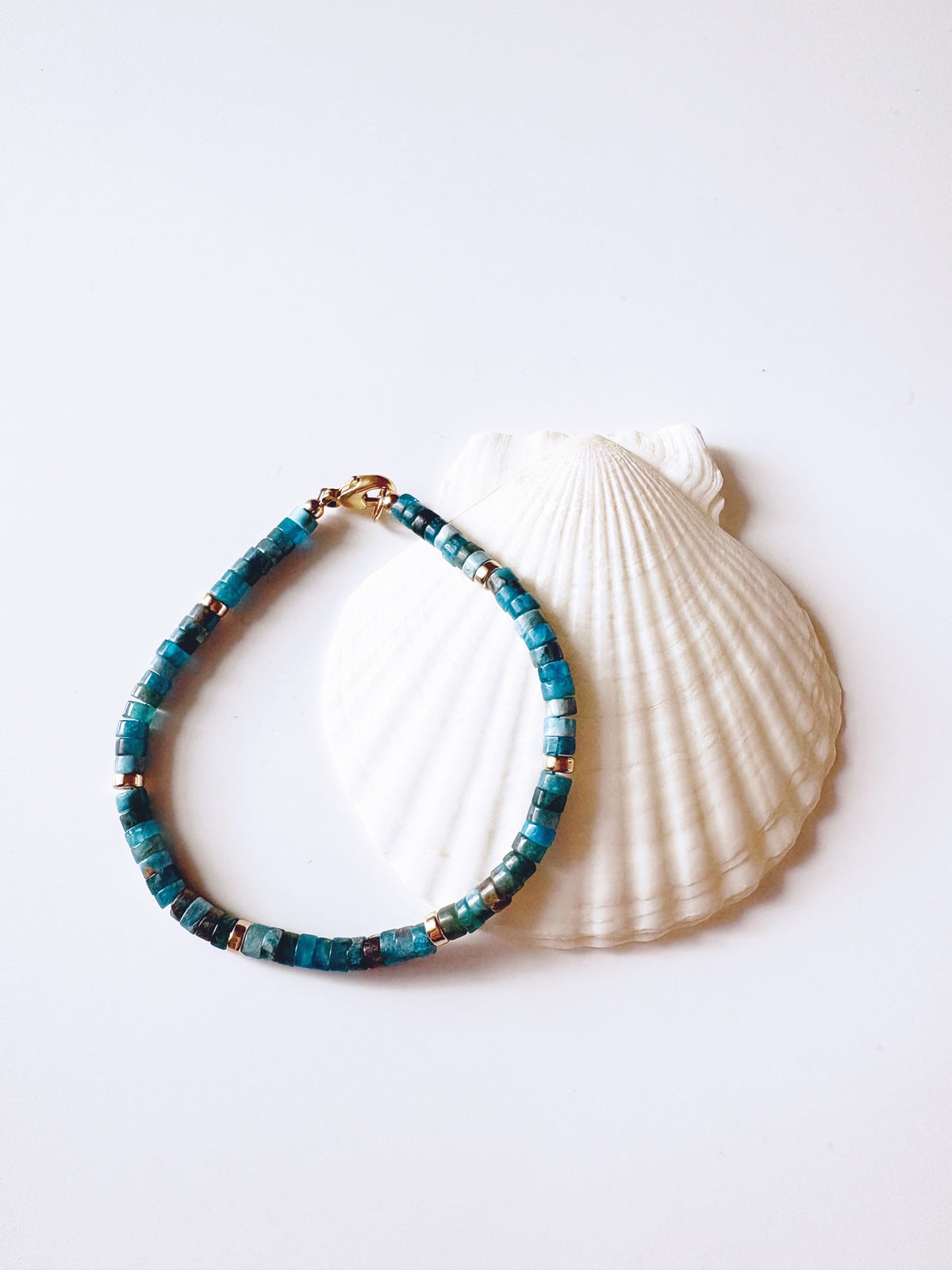 Apatite Heishi Bracelet