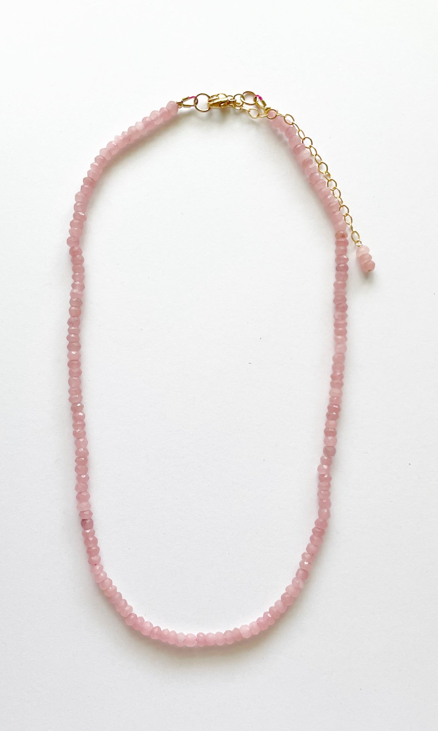 Simple Guava Quartz Necklace