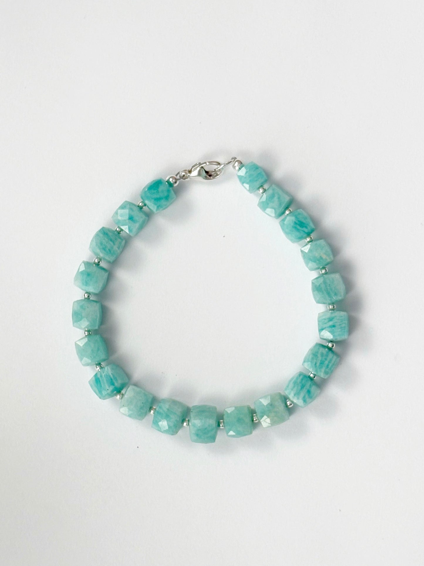 Amazonite Cube Bracelet