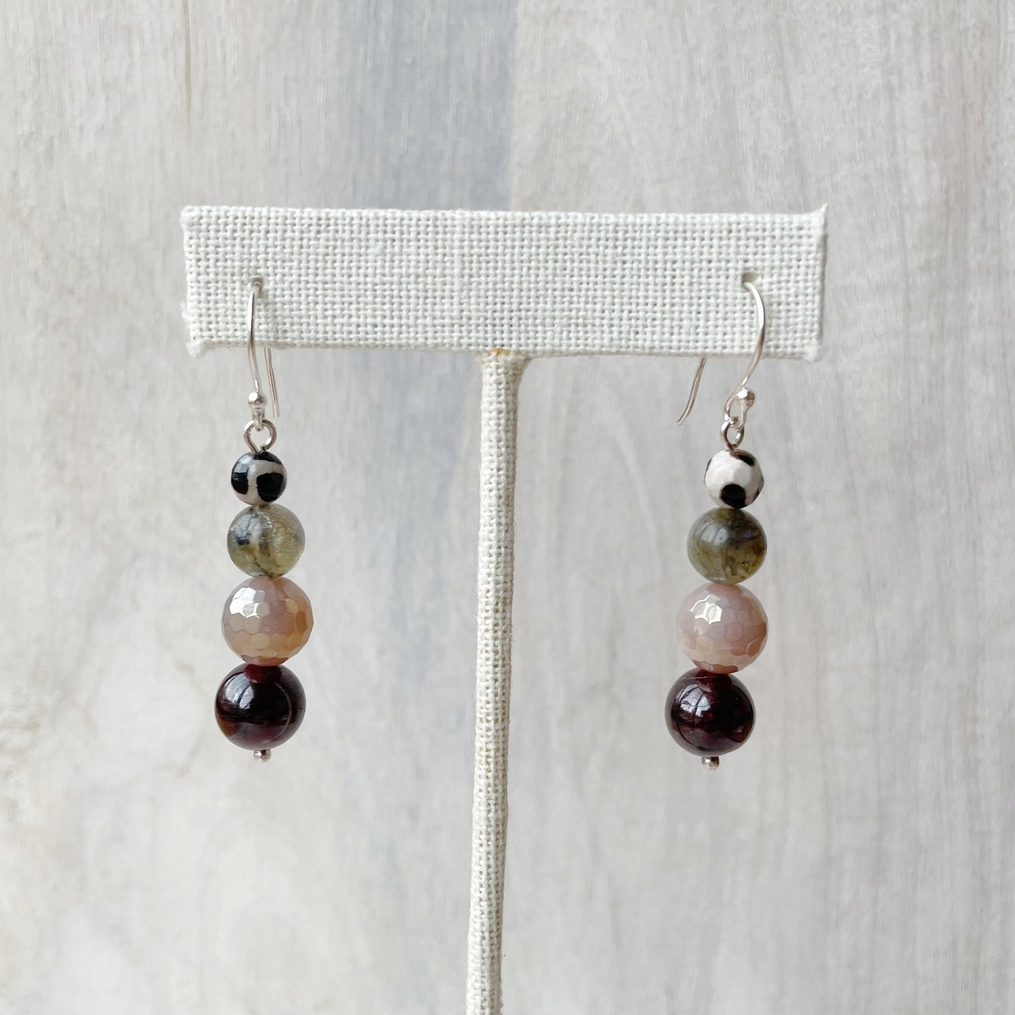 Gemstone Dangle Earrings
