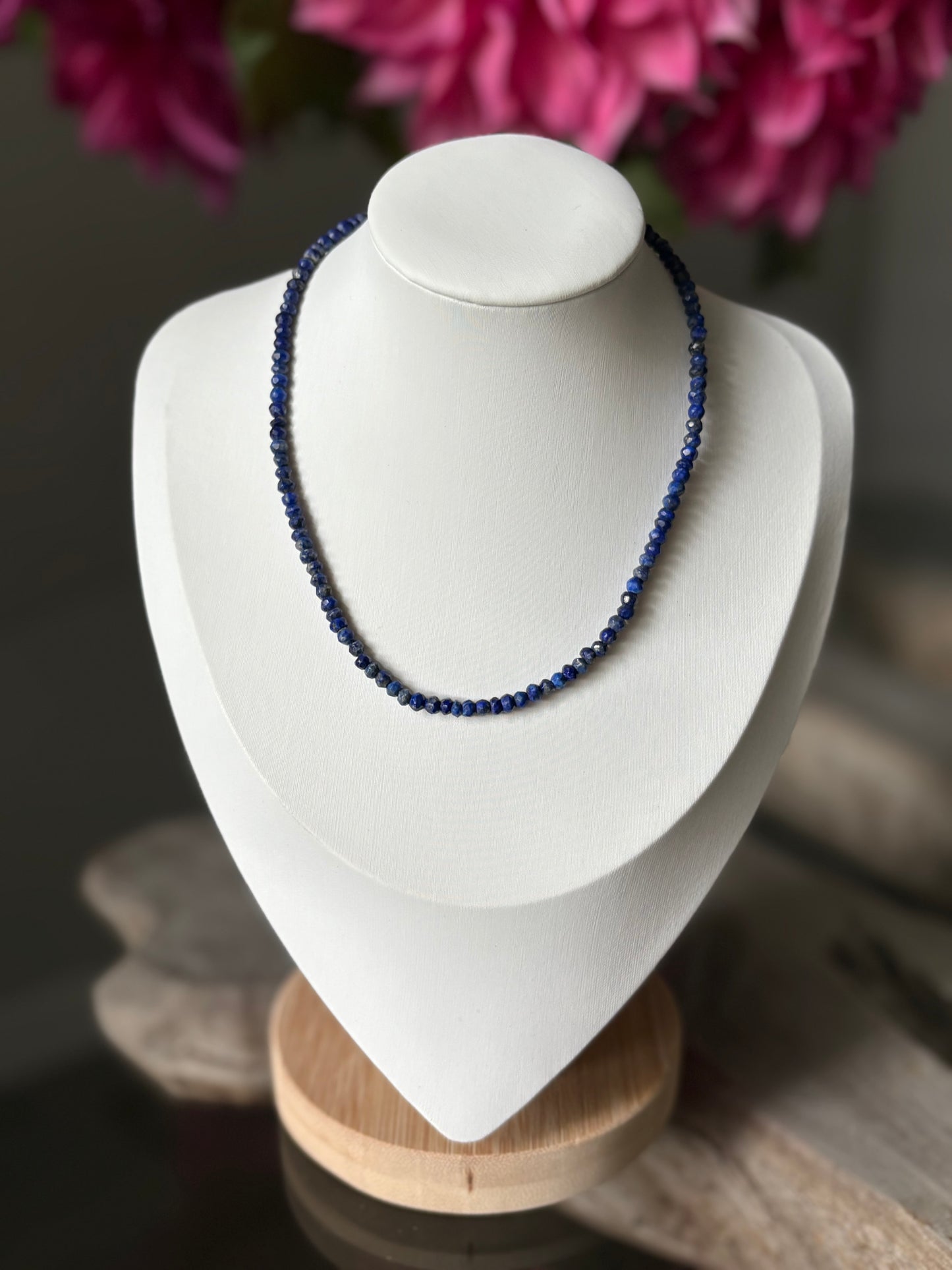 Blue Lapis Necklace 16"
