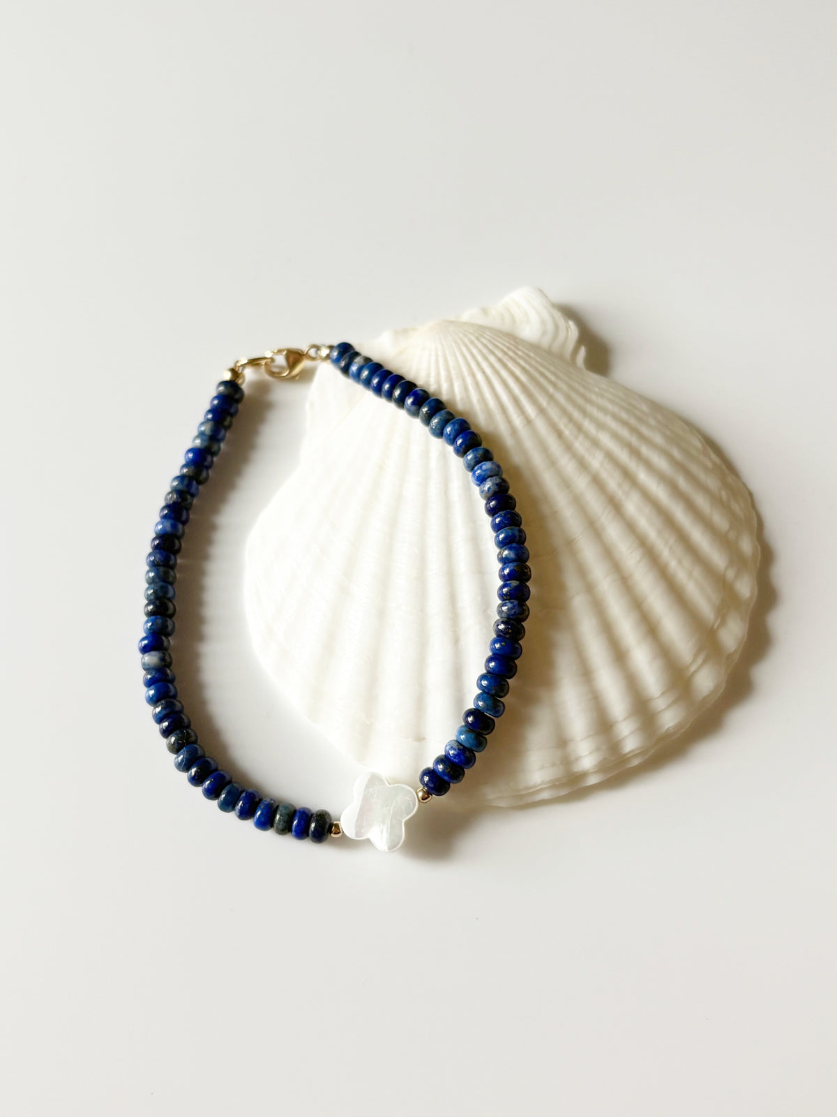 Lapis Clover Bracelet