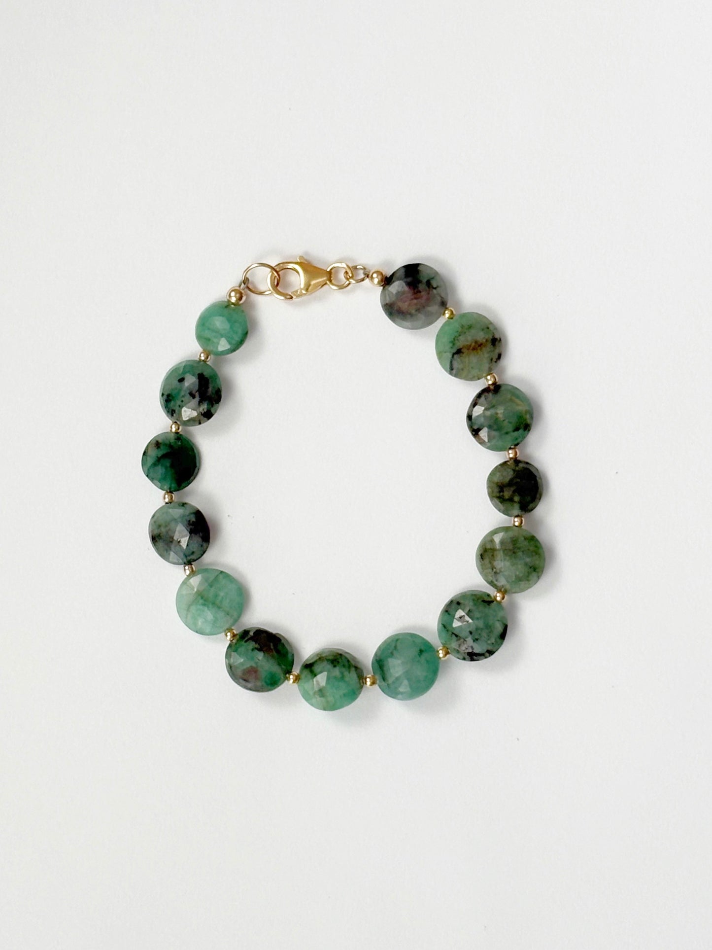 Emerald Coin Bracelet