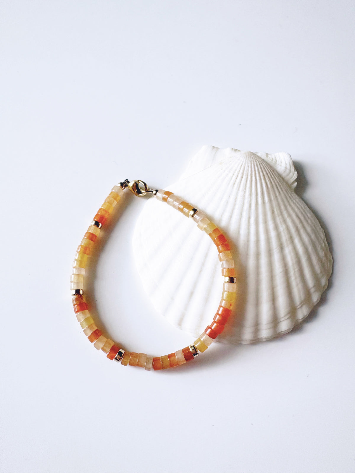 Red Aventurine Heishi Bracelet