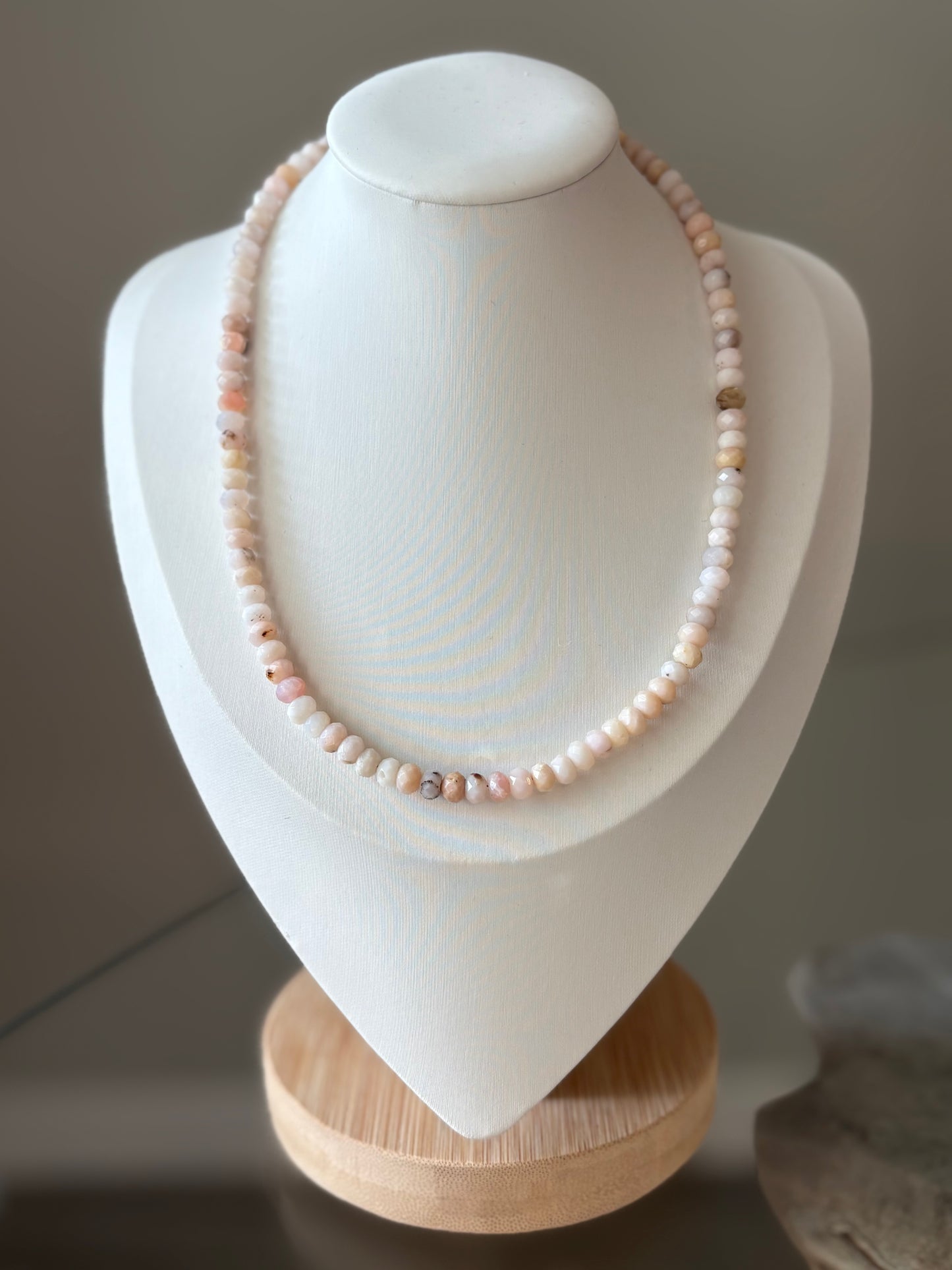 Peruvian Pink Opal Necklace