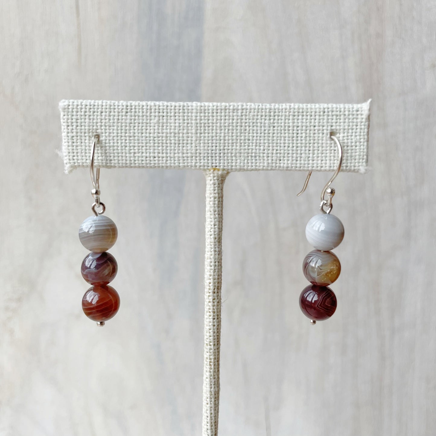 Gemstone Dangle Earrings