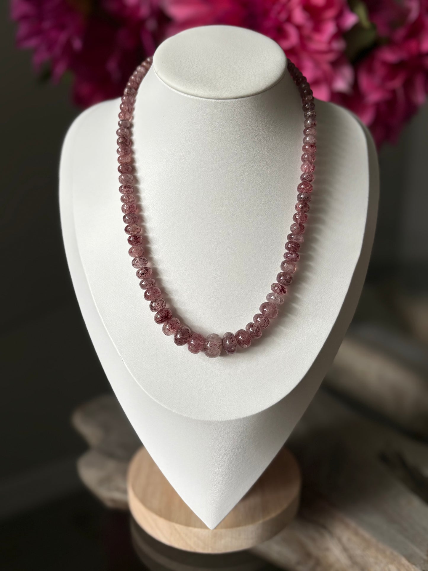 Strawberry Quartz Necklace