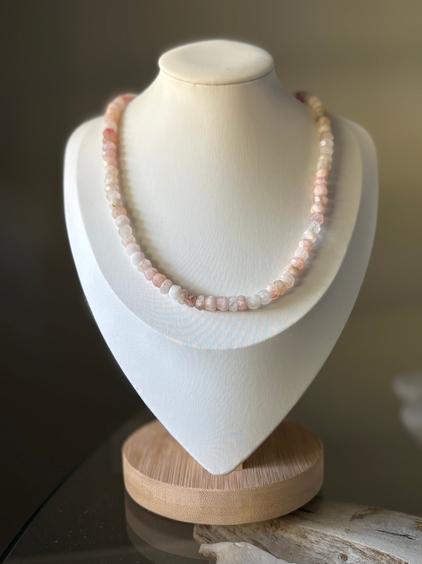 Faceted Morganite Necklace
