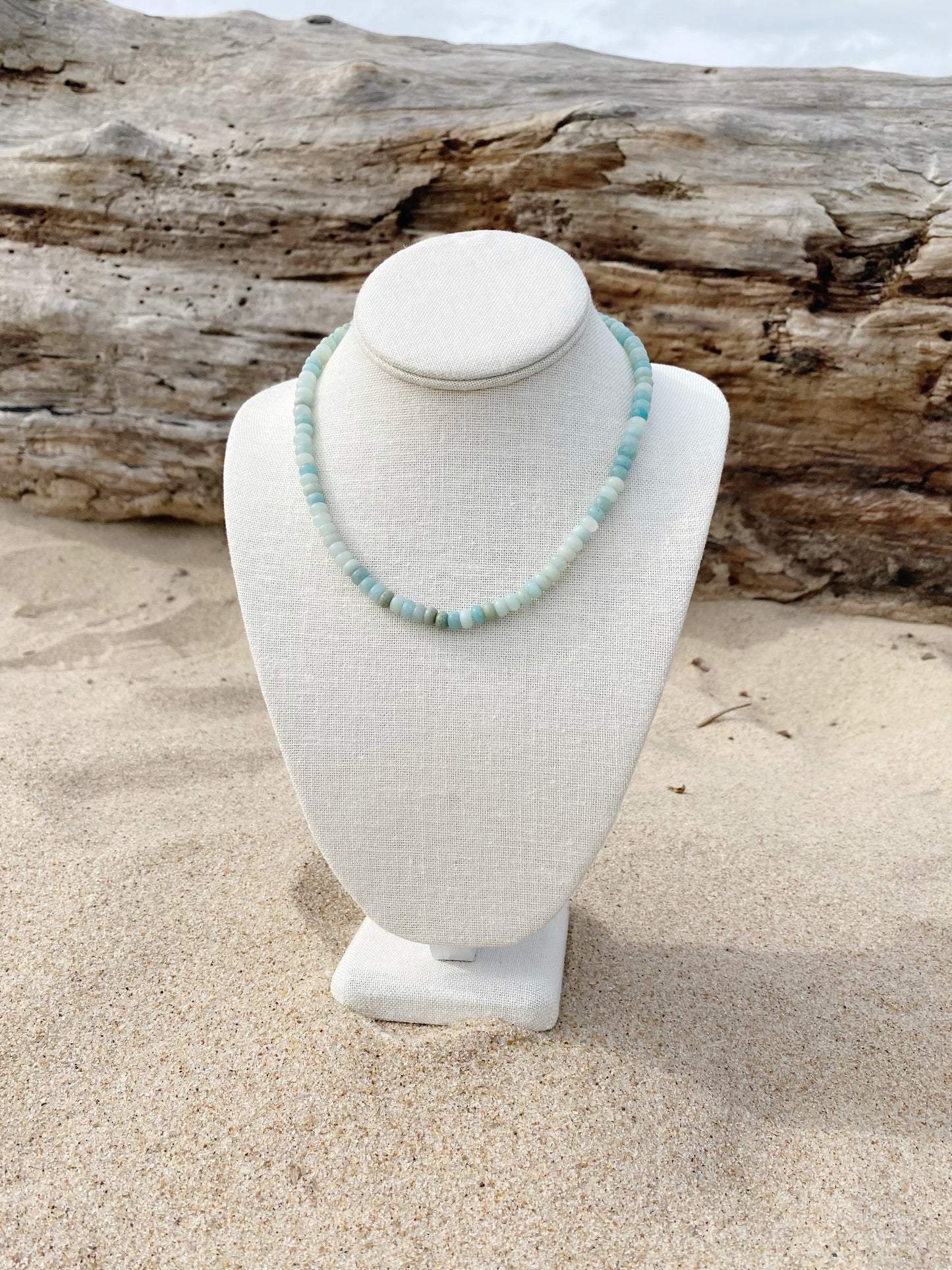 Amazonite Rondelle Necklace