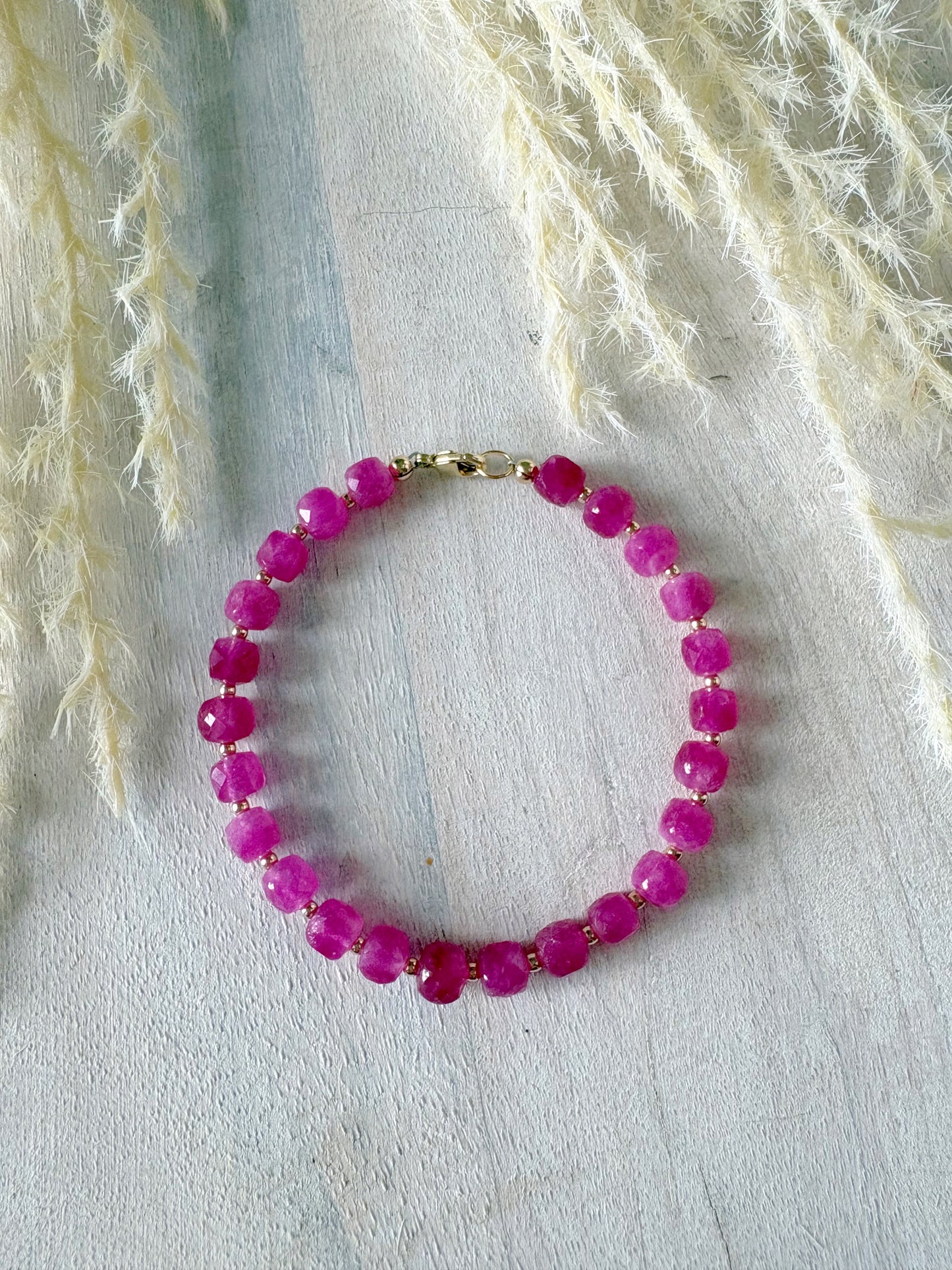 Pink Jade Bracelet