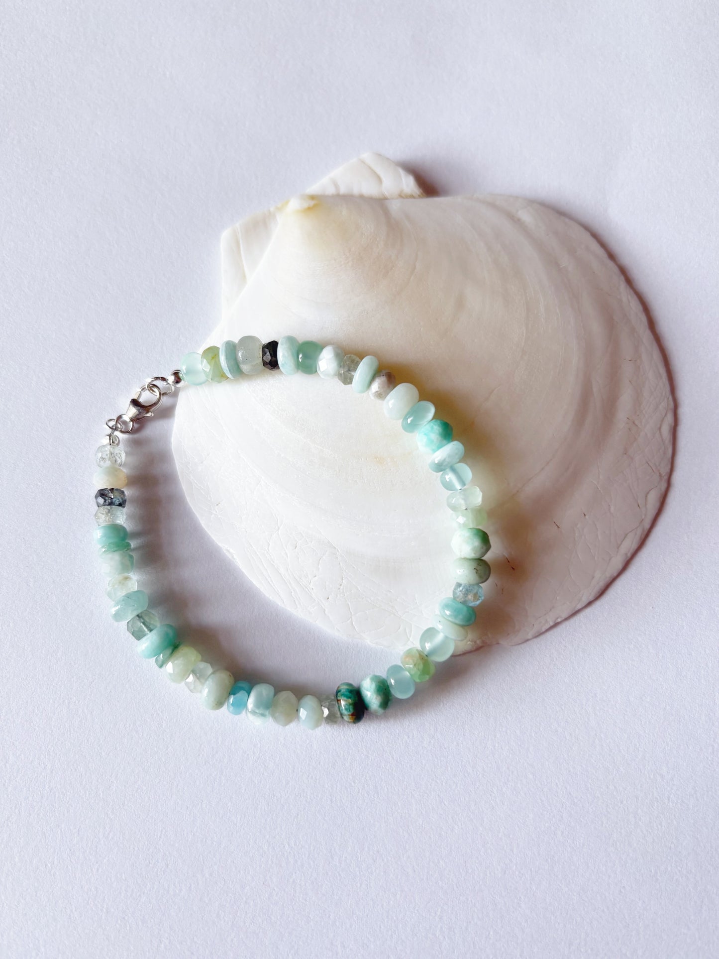 Mixed Blue Gemstone Bracelet