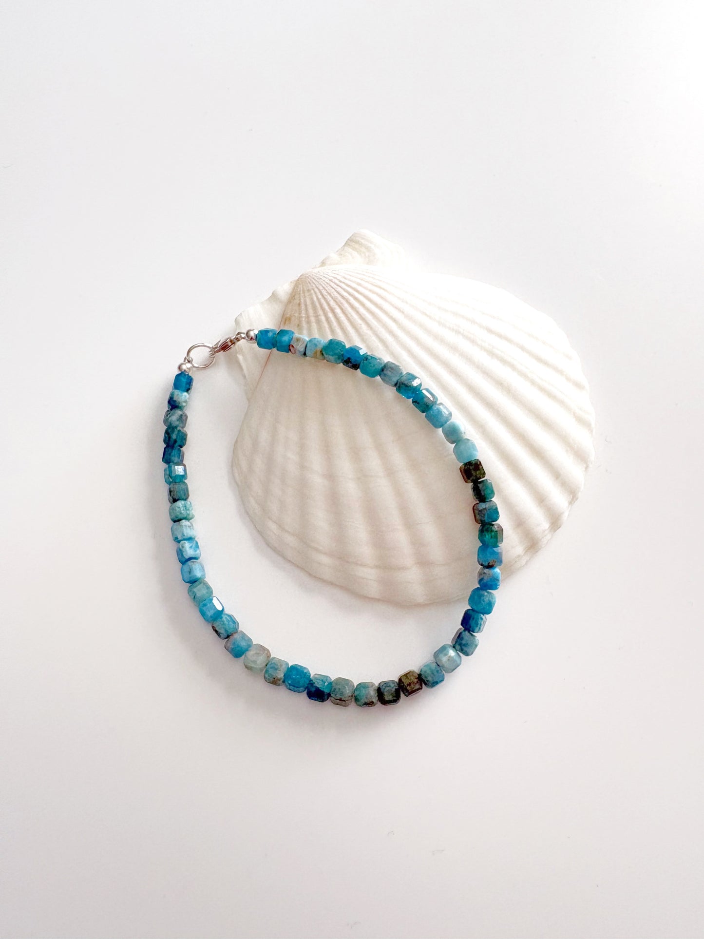 Apatite Cube Bracelet