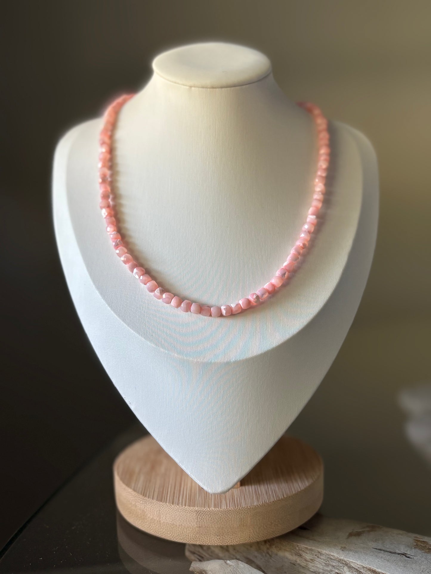 Pink Mother of Pearl Necklace