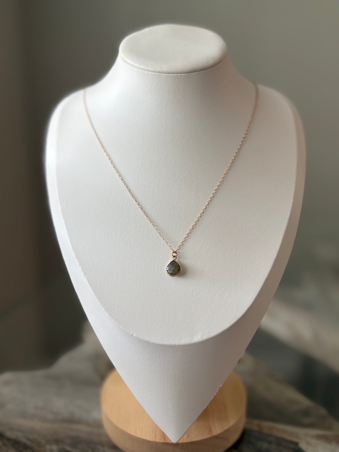 Labradorite Gold Necklace