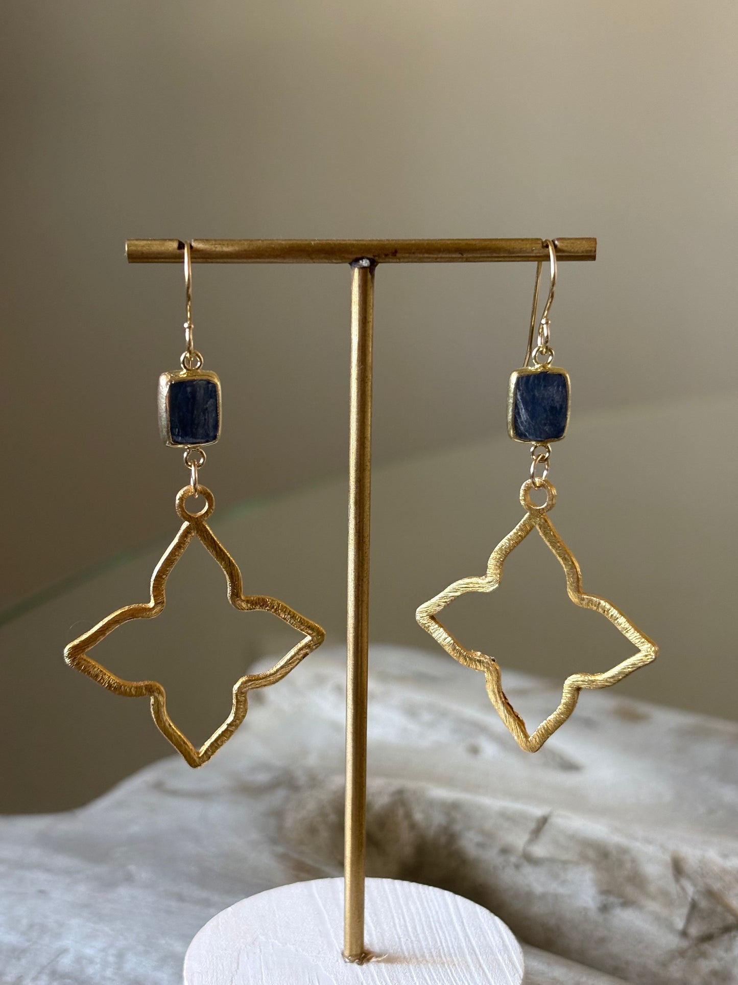 Kyanite Star Earrings