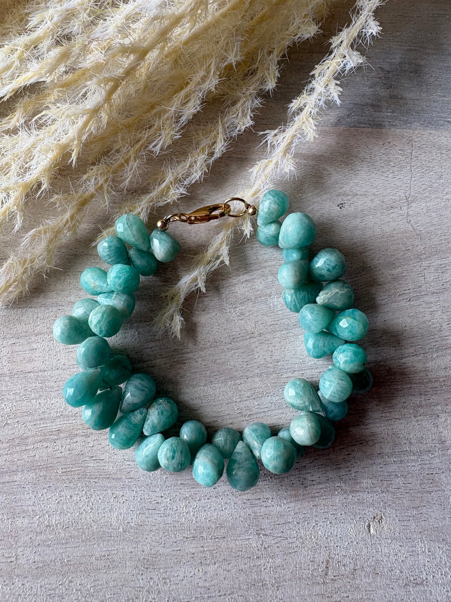 Amazonite Teardrop Bracelet