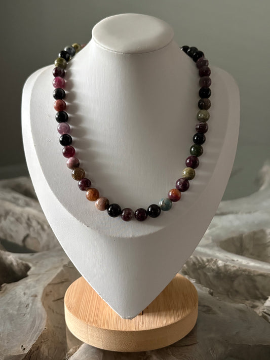 Tourmaline and Pearl Necklace
