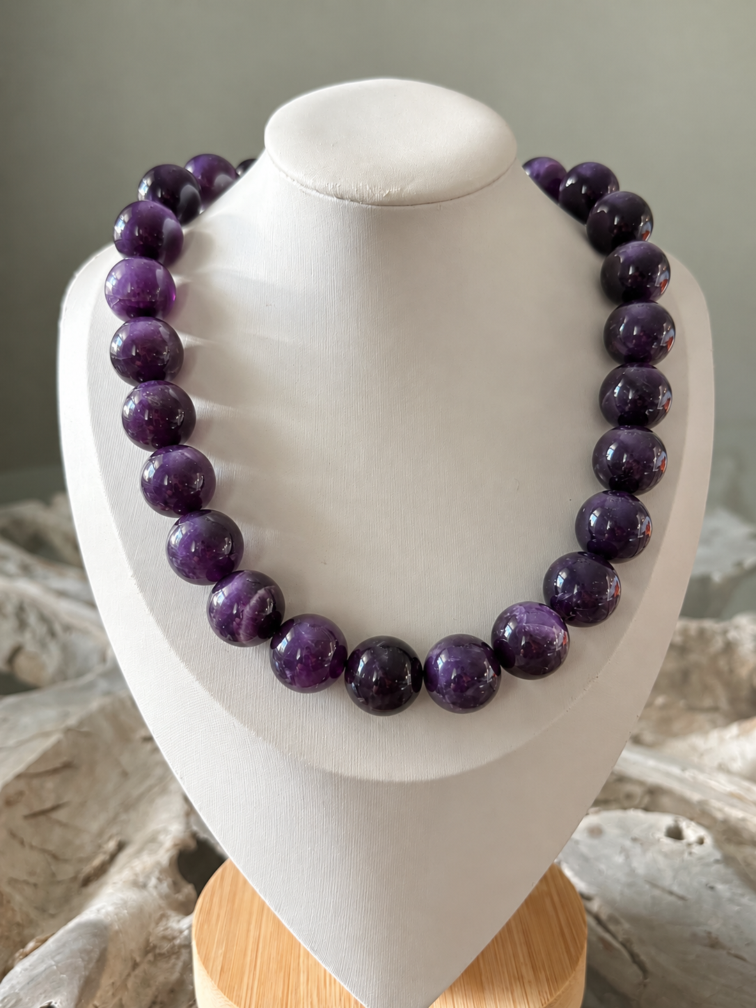 16mm Amethyst Necklace