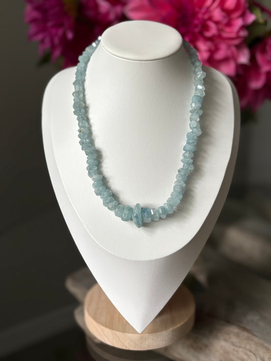 Chunky Aquamarine Necklace