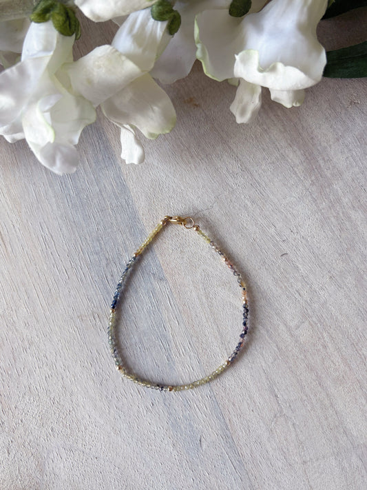 Sapphire Gold Bracelet