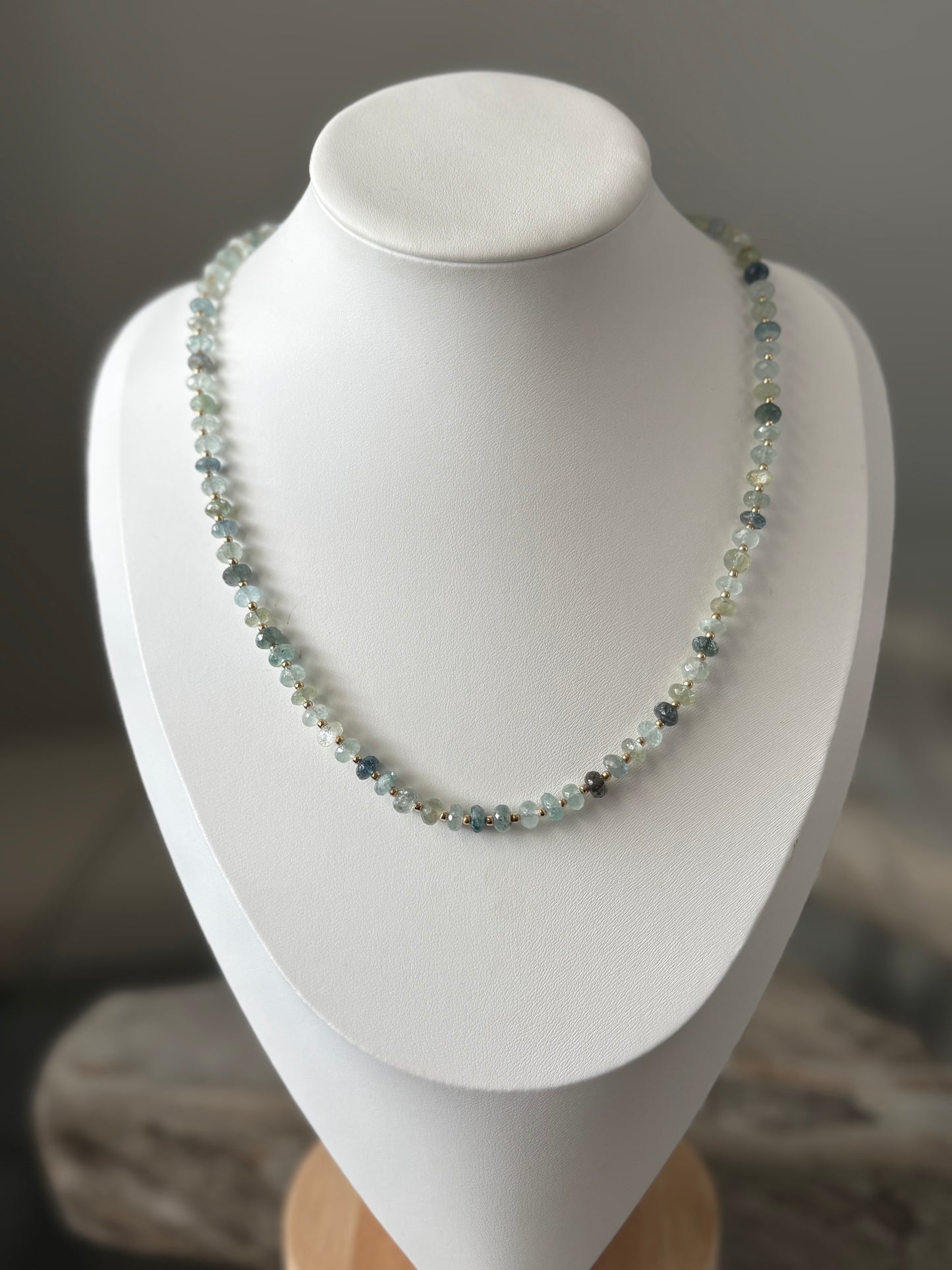 Moss Aquamarine Necklace