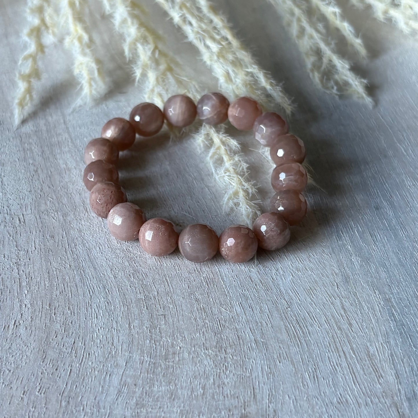 Peach Moonstone Bracelet
