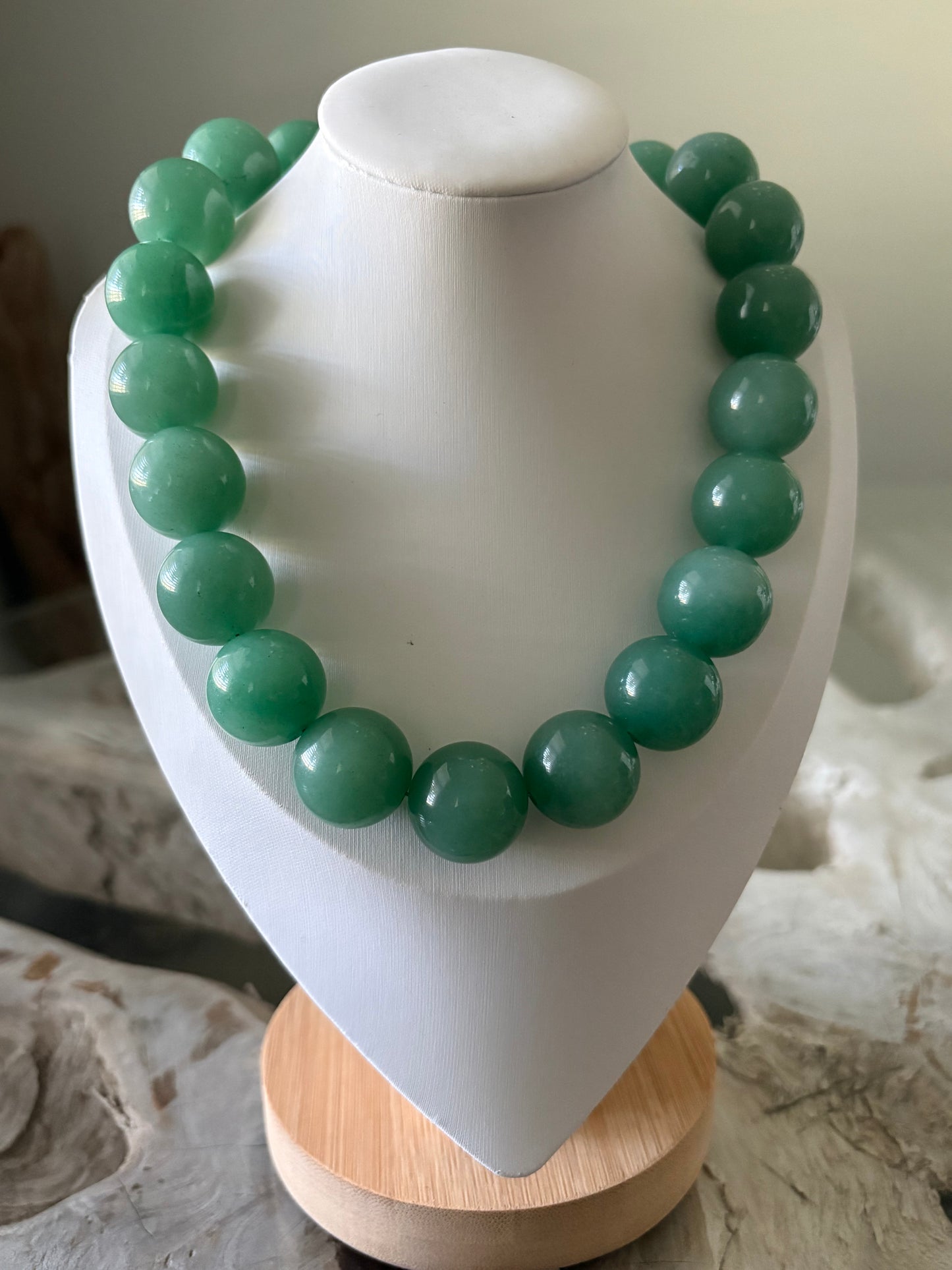 Chunky Green Aventurine Necklace
