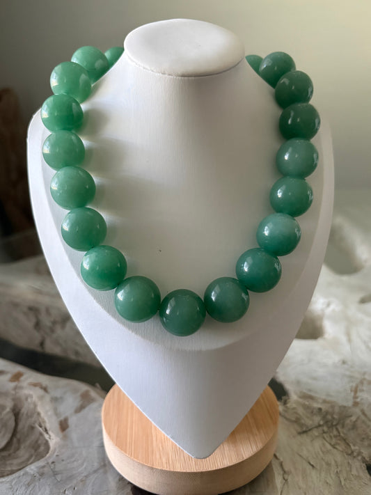 Chunky Green Aventurine Necklace