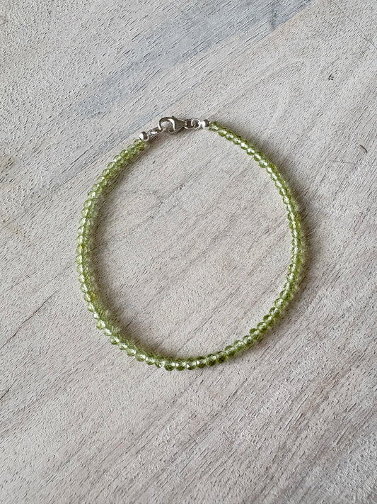 Delicate Peridot Bracelet