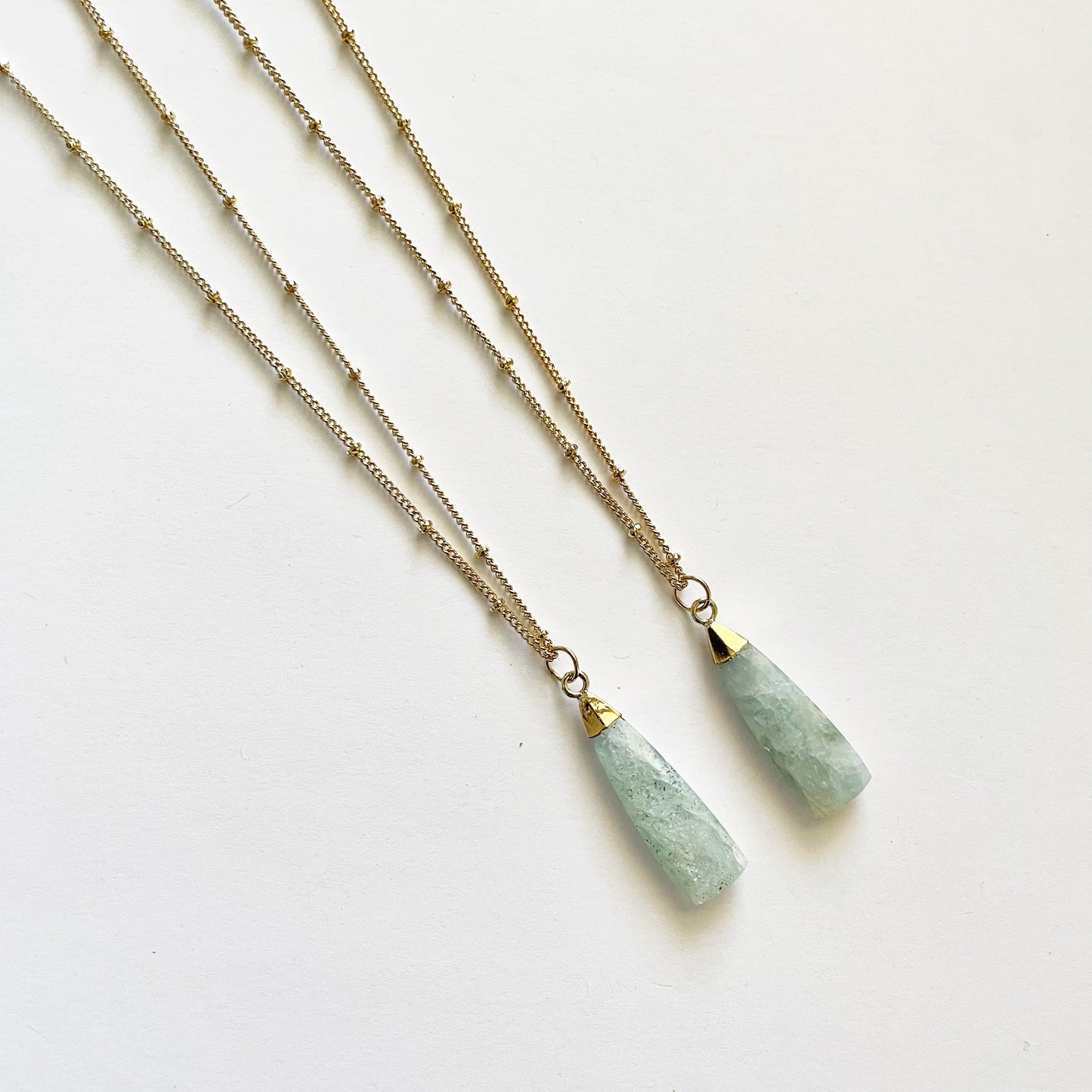 Aquamarine Drop Necklace