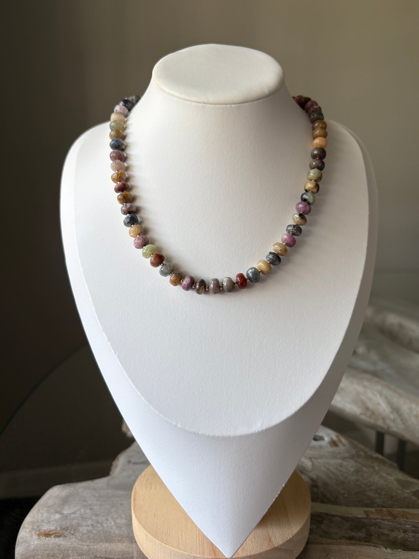 Sapphire Rondelle Necklace