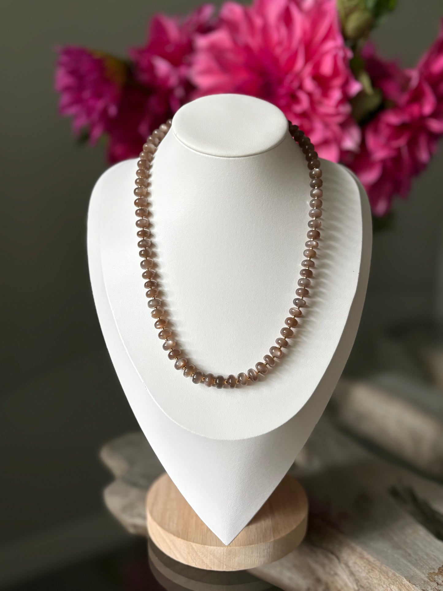 Chocolate Moonstone Necklace