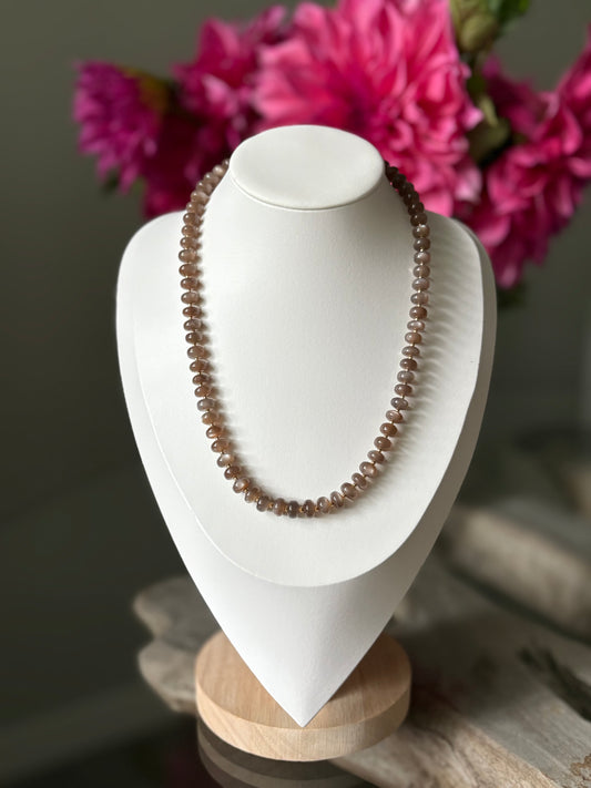 Chocolate Moonstone Necklace