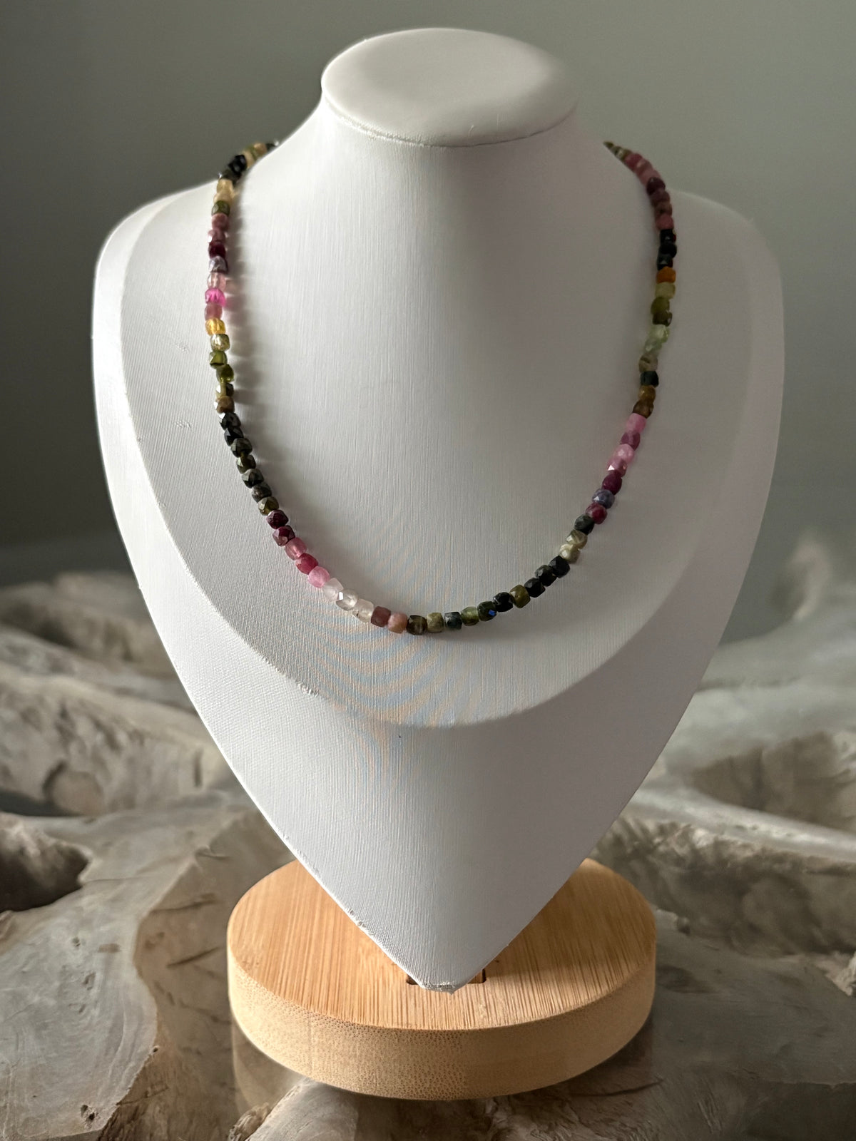 Tourmaline Cube Necklace