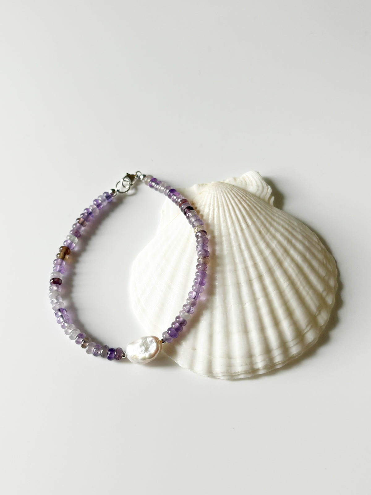 Amethyst and Pearl Bracelet