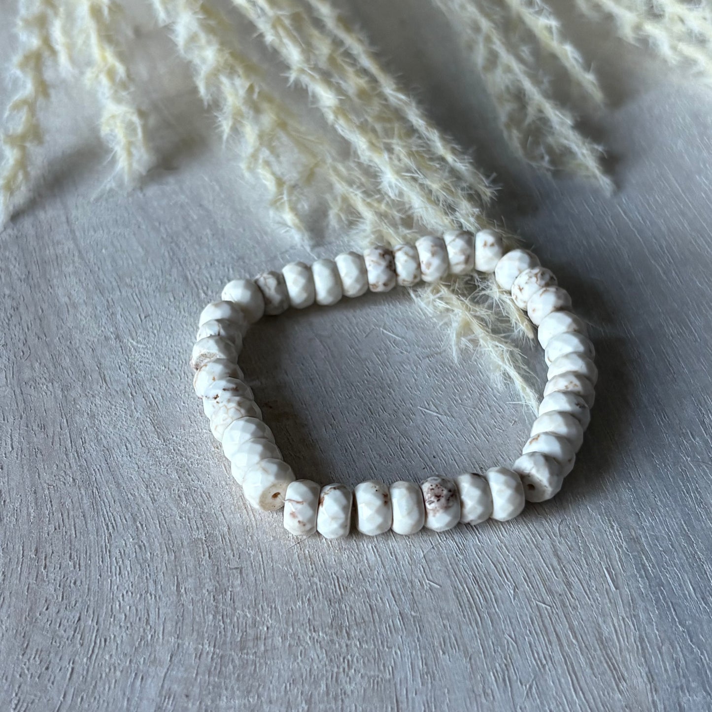 Faceted Magnesite Bracelet