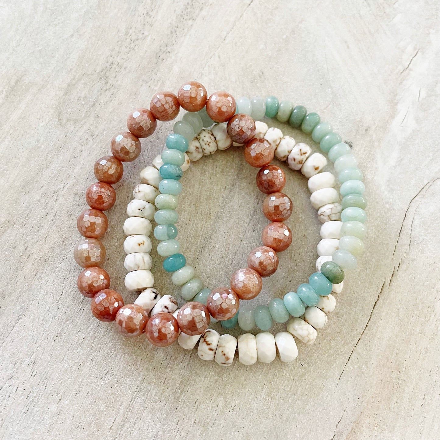 Magnesite Rondelle Bracelet