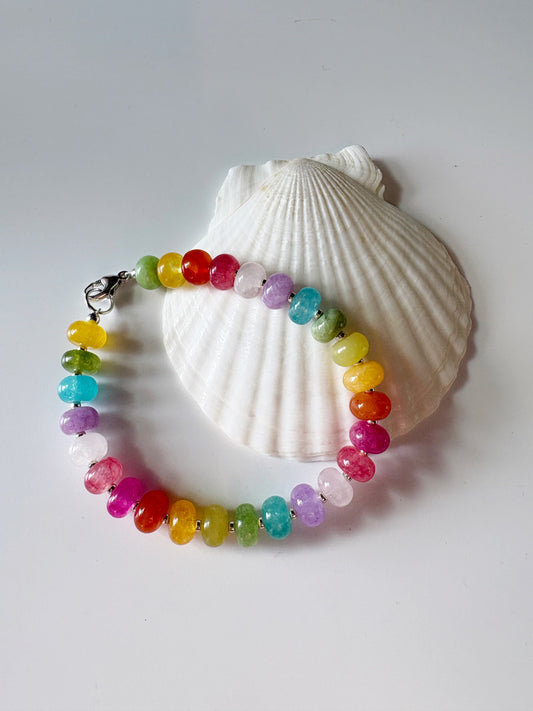 Rainbow Jade Bracelet
