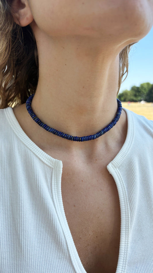 Lapis Necklace 14"-17"
