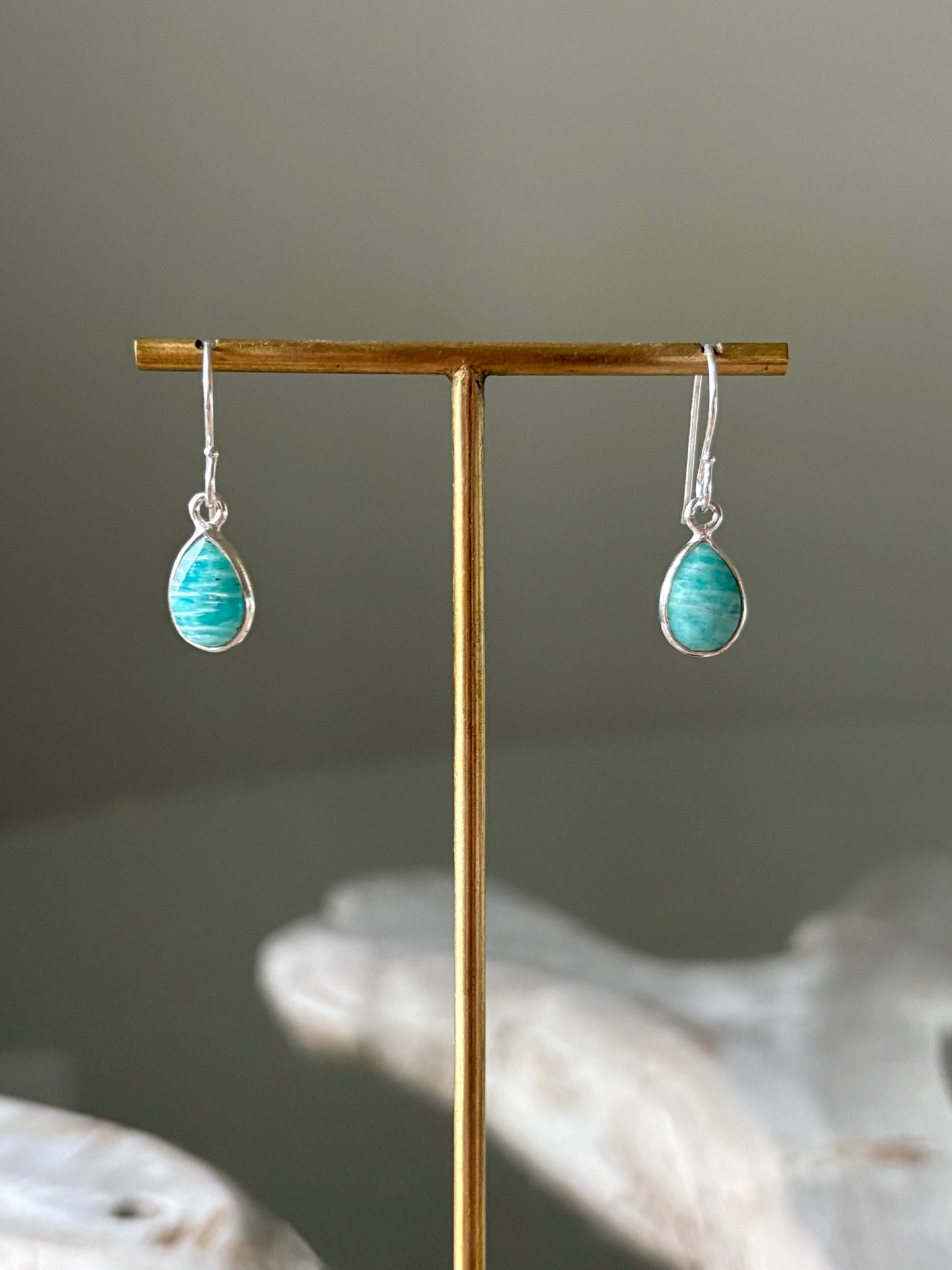 Amazonite Sterling Earrings
