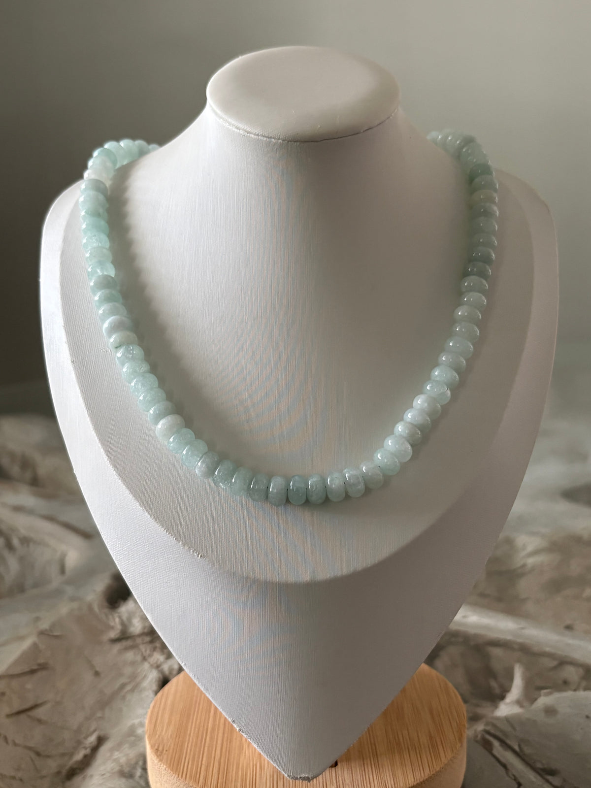 Light Amazonite Jade Necklace