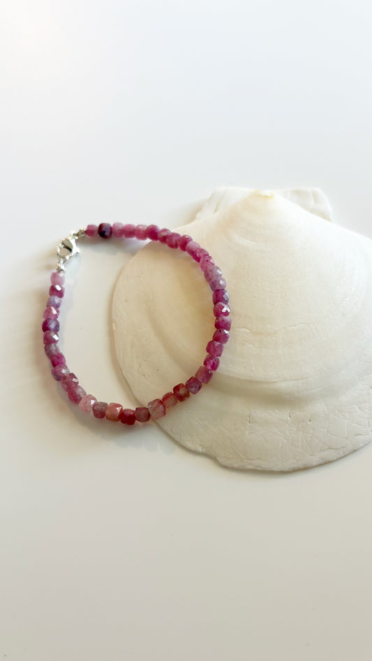 Tourmaline and Lepidolite Bracelet