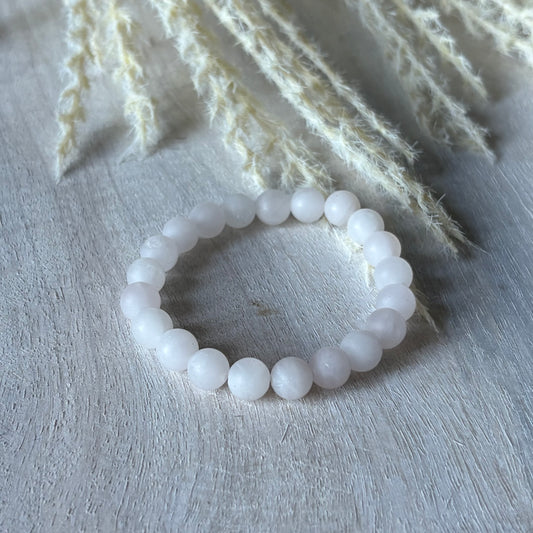 Frosted Rose Quartz Bracelet