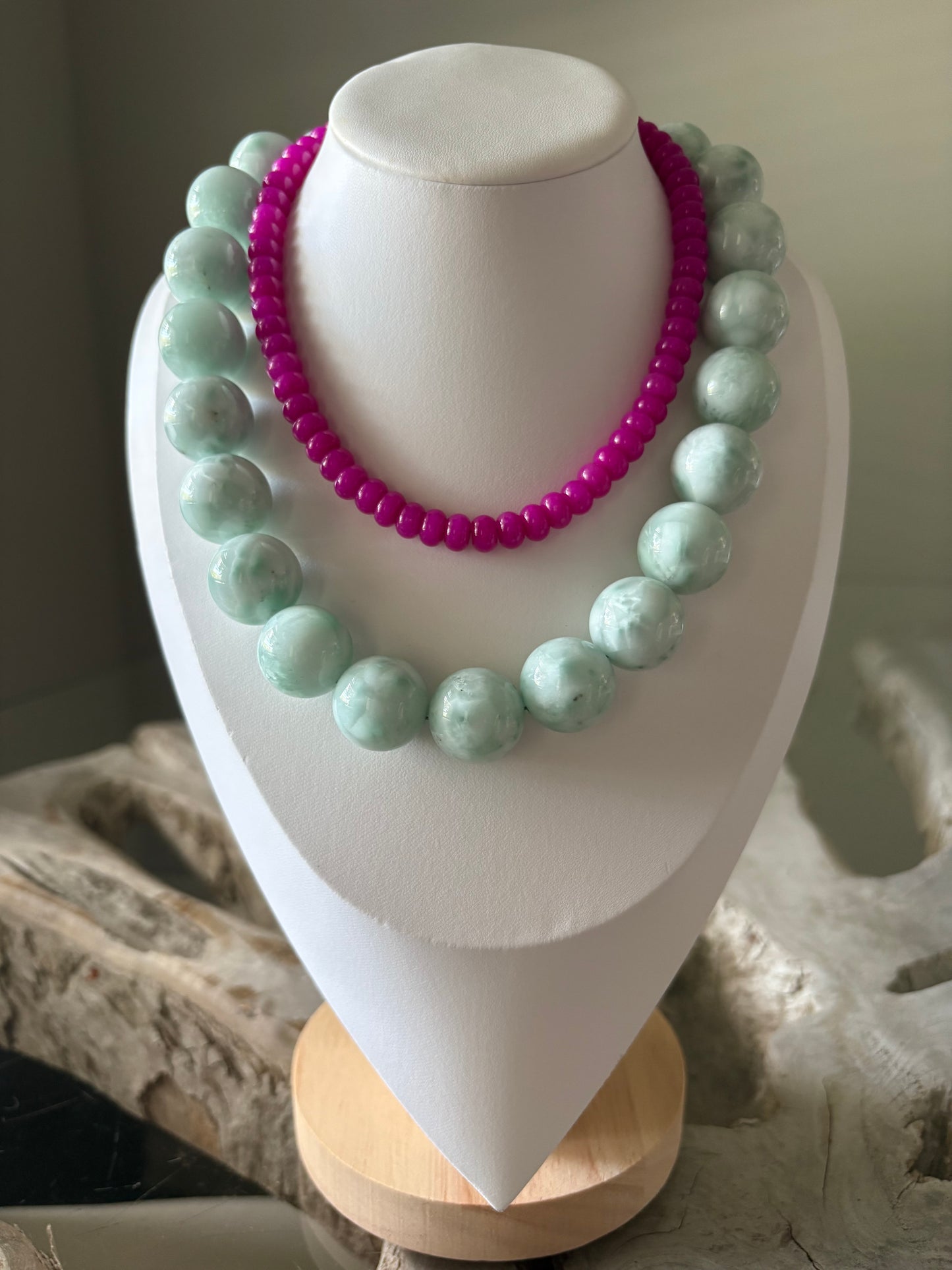Fuchsia Jade Necklace