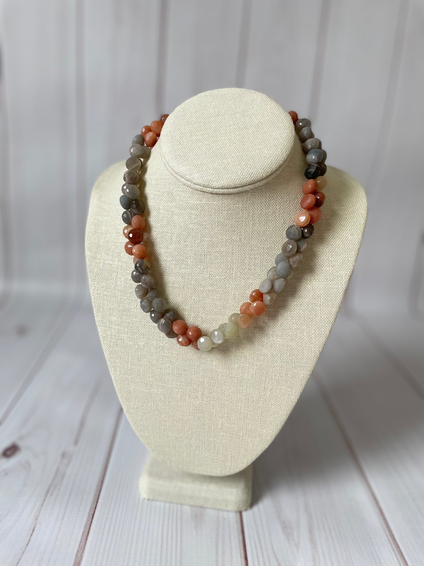 Moonstone Large Briolette Necklace