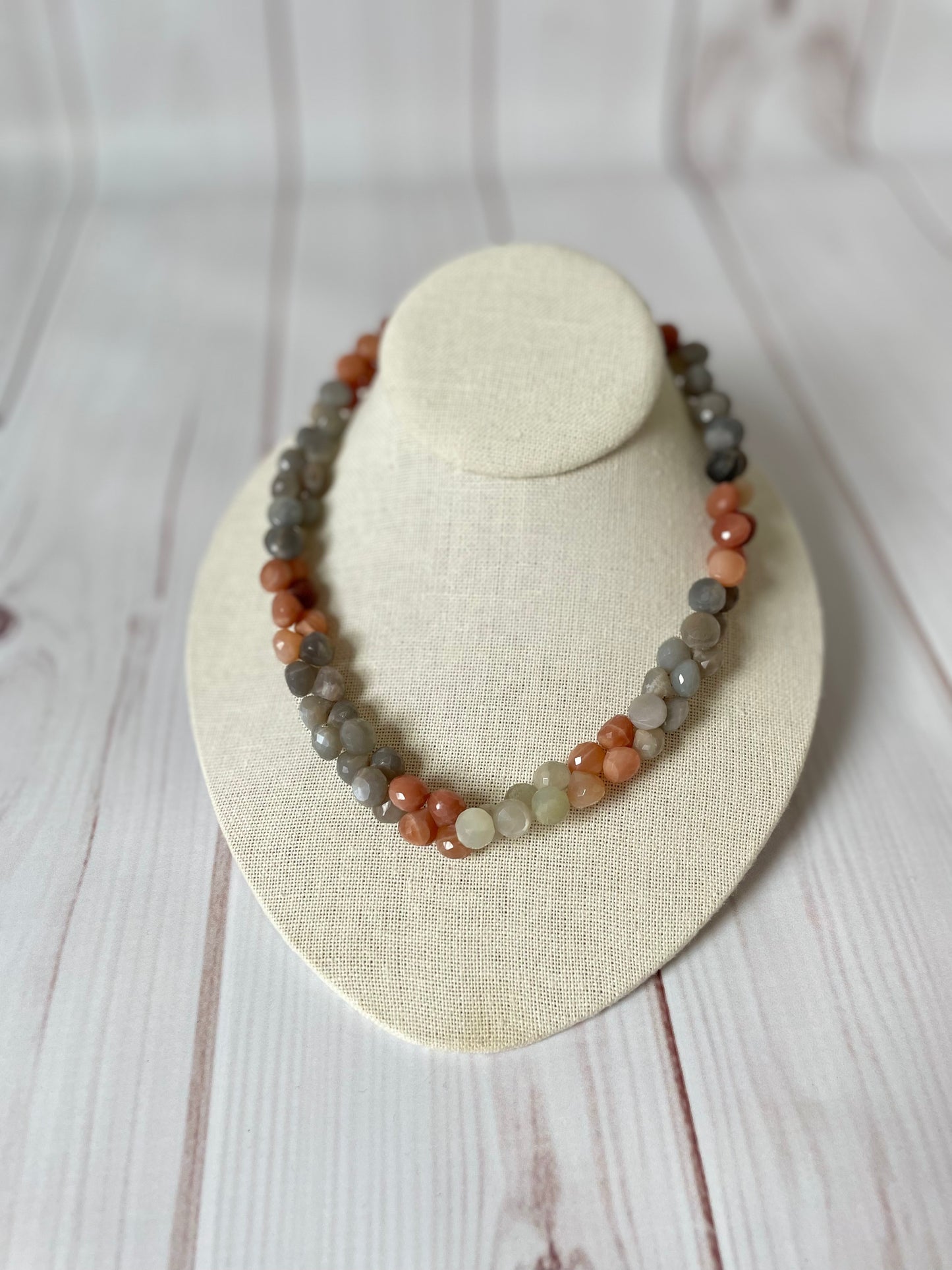 Moonstone Large Briolette Necklace